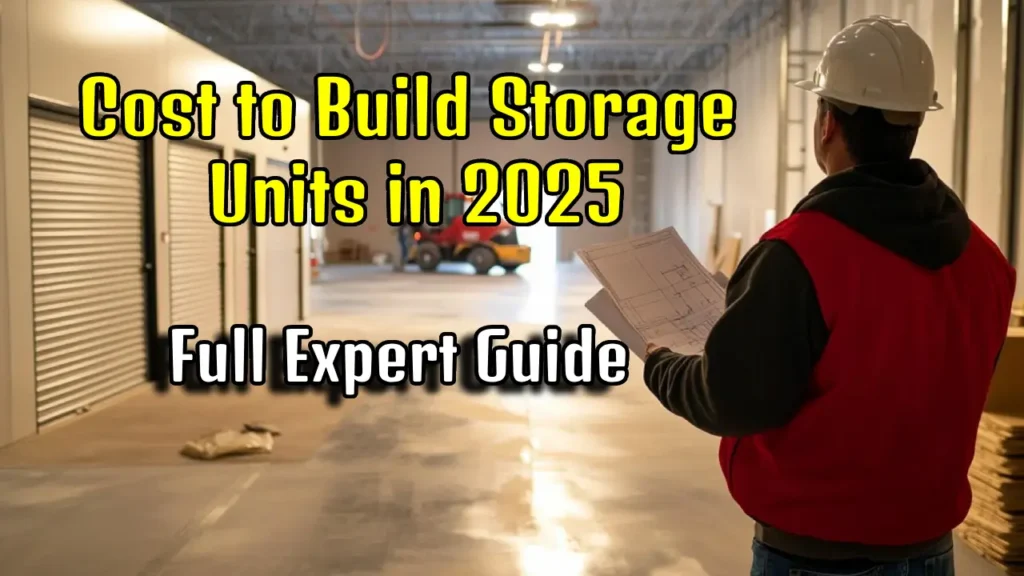 How Much Does it Cost to Build Storage Units in 2025? Full Expert Guide